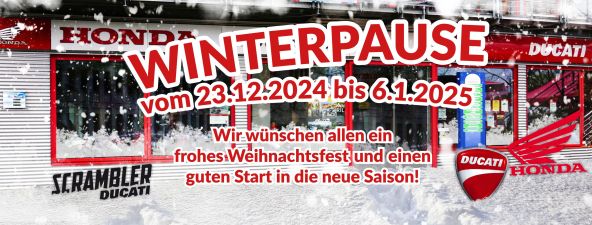 Winterpause 23.12. - 06.01.2025