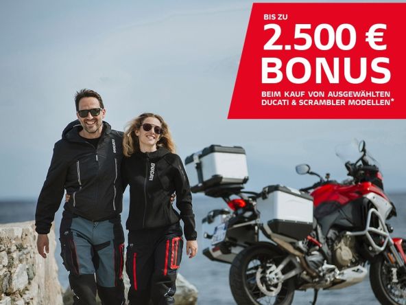 Ducati Sommeraktion wird bis zum 30.09.2024 verlängert!