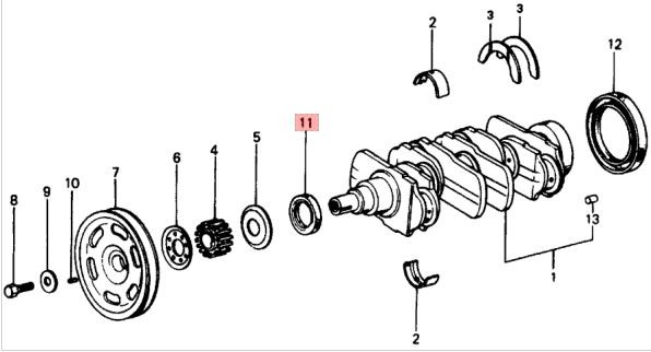 Honda SIMMERRING, Oil Seal 35x50x8