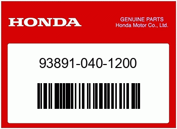 Honda SCHRAUBE MIT SCHEIBE, 4X1, Honda-Teilenummer 938910401200