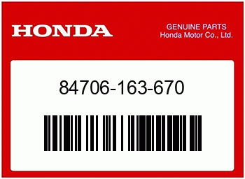 Honda BEFESTIGUNGSHUELSE, SCHLU, Honda-Teilenummer 84706163670