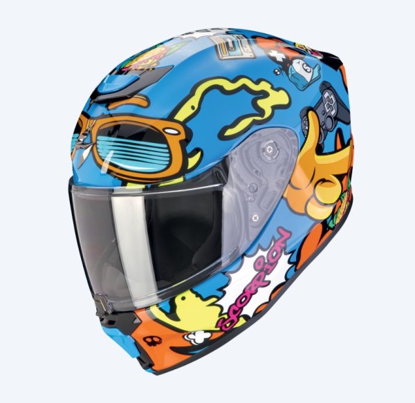 SCORPION EXO JUNIOR FUN BLAU INTEGRALHELM