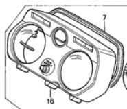 HONDA XL600V Transalp Armaturen GEHAEUSE OBEN