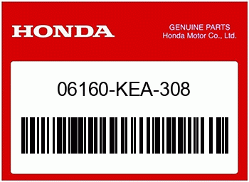 Honda SET COVER SET,COC, Honda-Teilenummer 06160KEA308