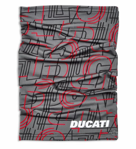 DUCATI HALSTUCH SKYLINE GRAU ROT