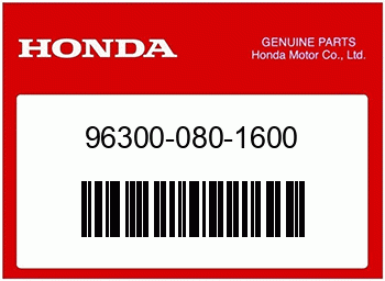 Honda FLANSCHENSCHRAUBE, 8X16, Honda-Teilenummer 963000801600
